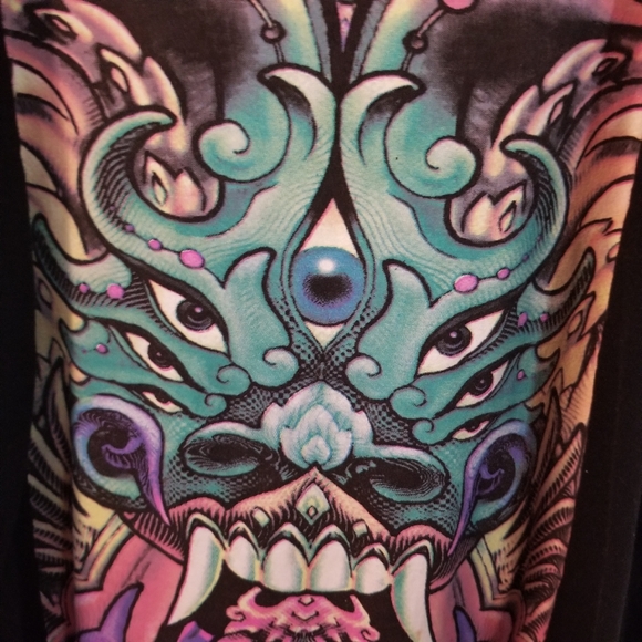 UV Reactive Space Tribe Sublime Strap Dress - Alpha Centauri - Picture 5 of 9